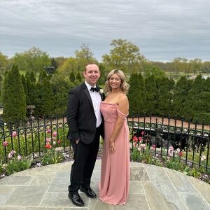 Elegant Dusty Evening Gown